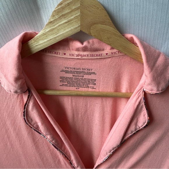 Victoria’s Secret Long Sleeve, Button Down, Sleep Shirt/Dress - Picture 2 of 7